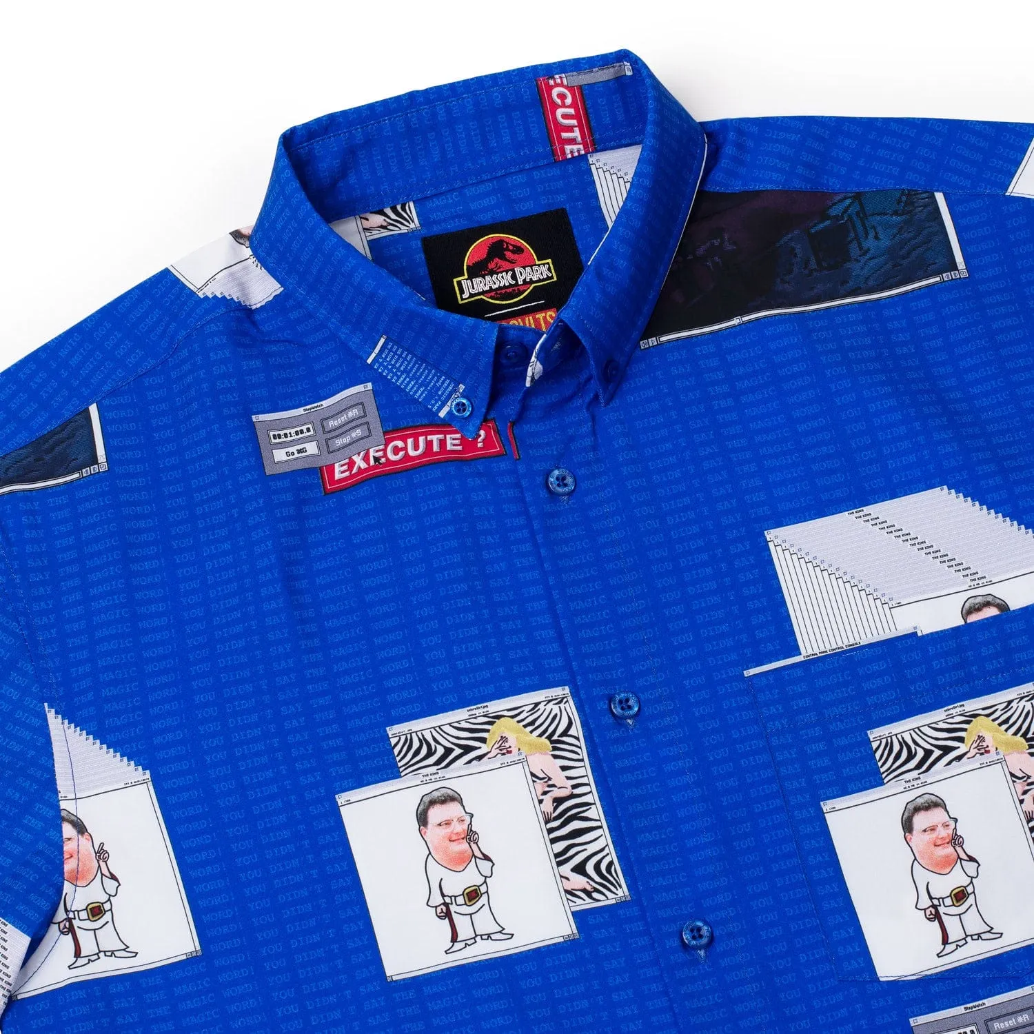 Jurassic Park "The Nedry Code" – KUNUFLEX Short Sleeve Shirt