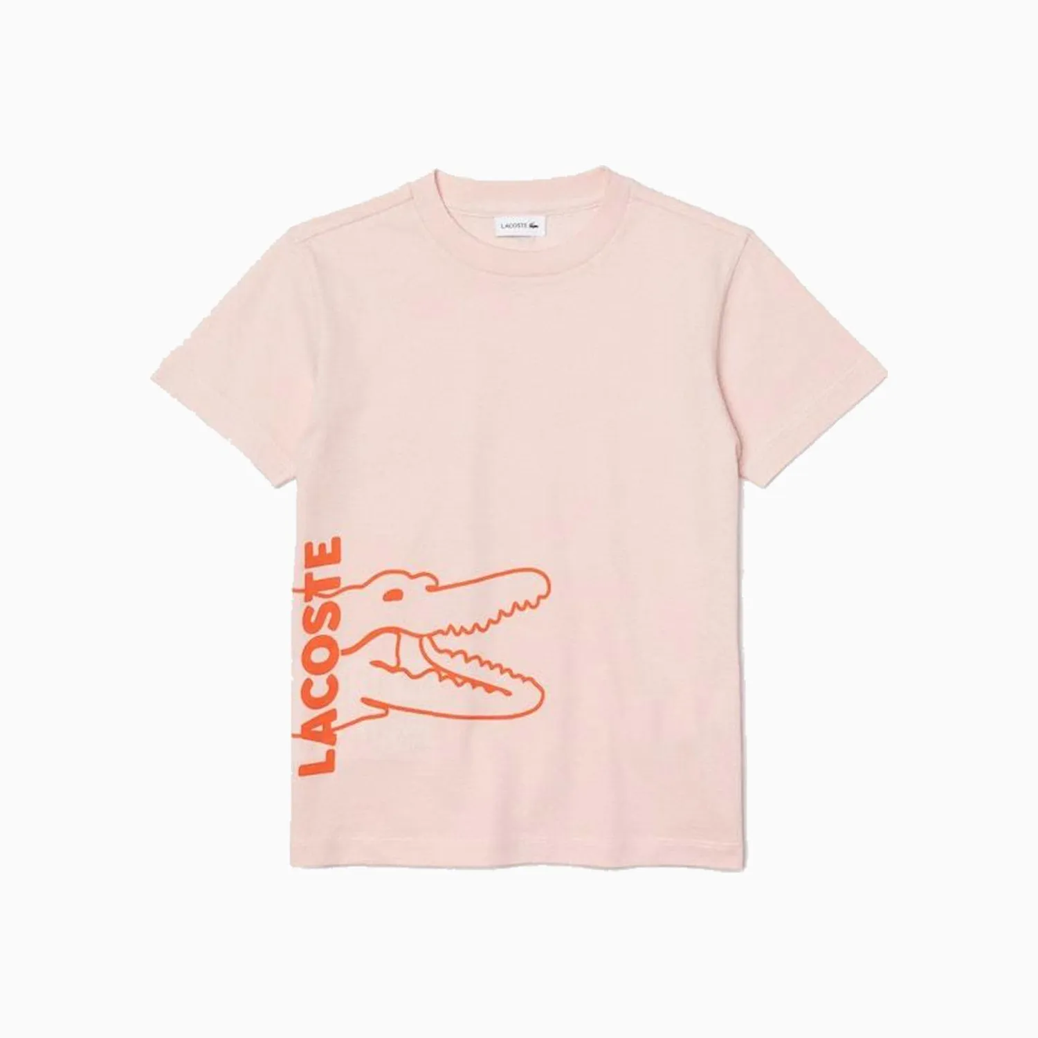 Kid's Printed Crocodile Cotton Crew Neck T-Shirt