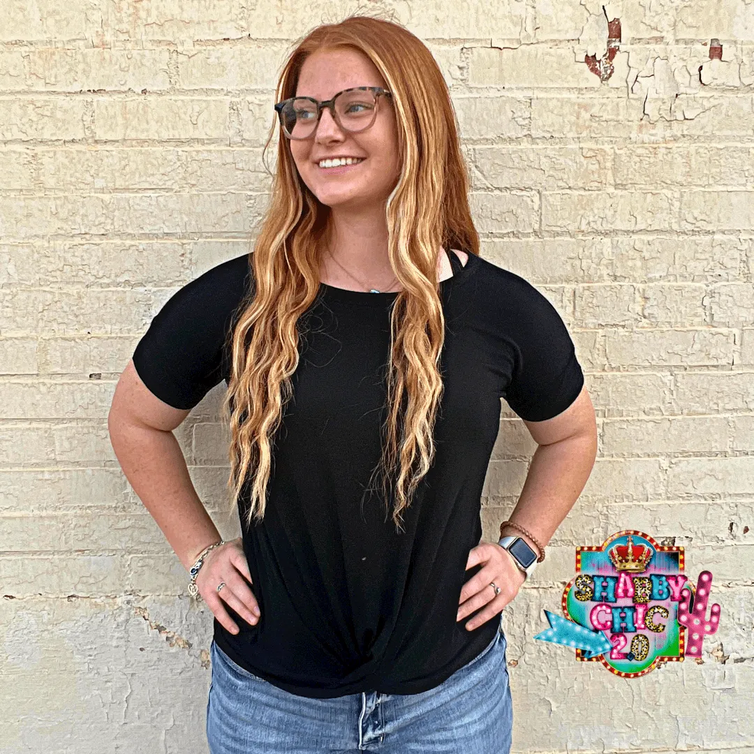 Knot Me Top - Black