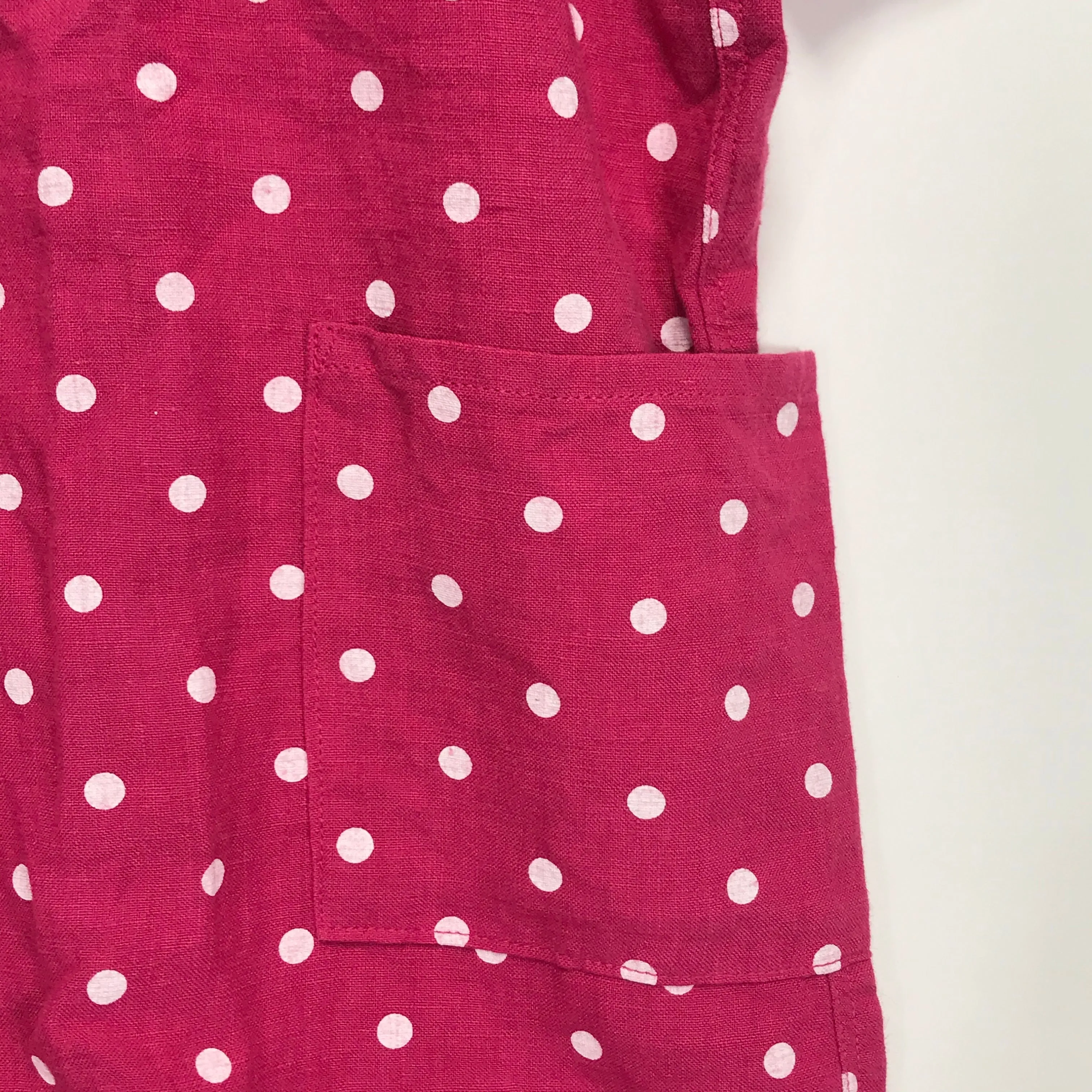 [L] Kapital Polka Dot Linen S/S Shirt Pink