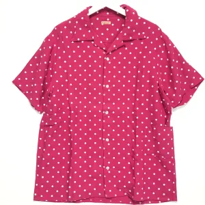 [L] Kapital Polka Dot Linen S/S Shirt Pink
