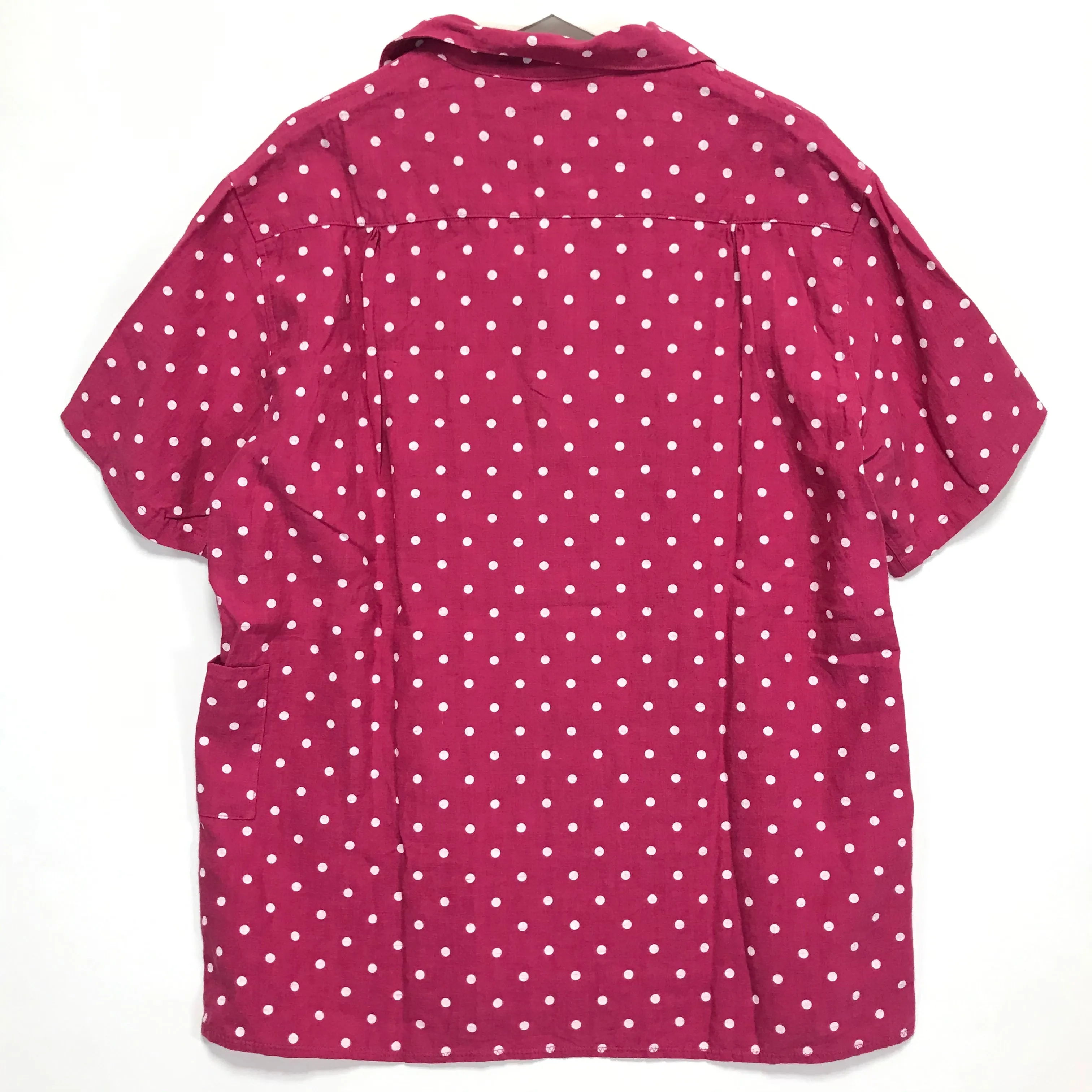 [L] Kapital Polka Dot Linen S/S Shirt Pink