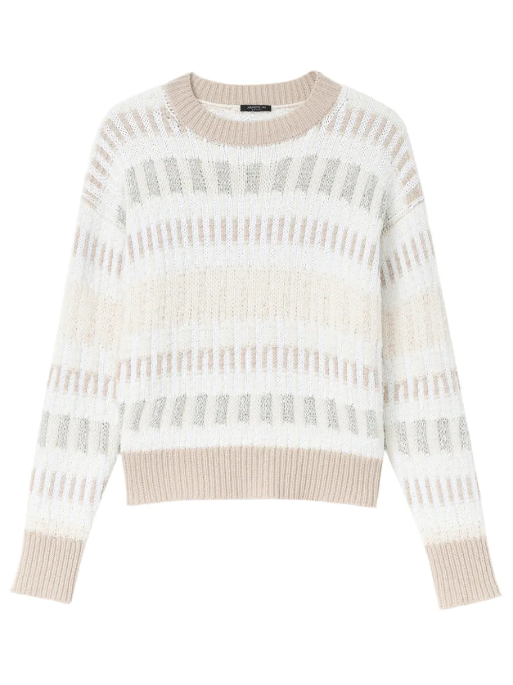 Lafayette 148 Drop Shoulder Sweater in Cloud Multi