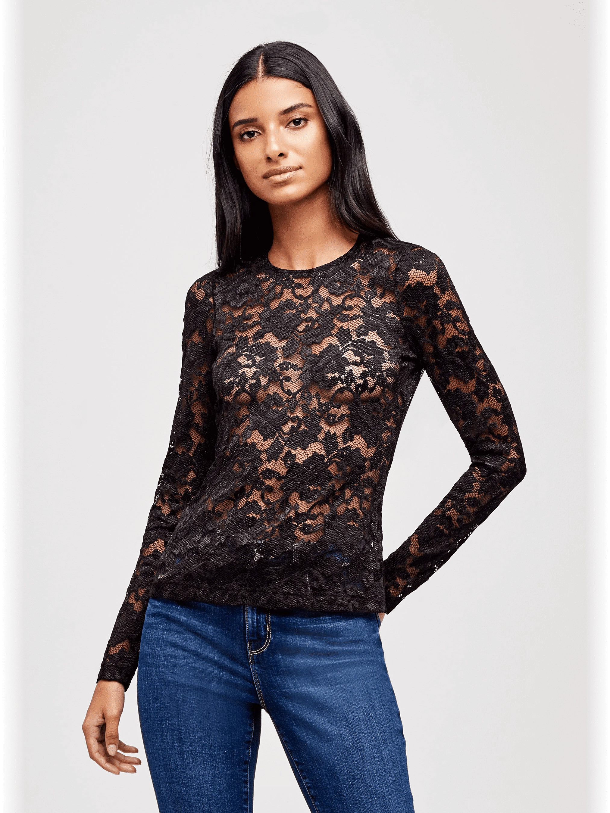 L'Agence Annika Lace Top