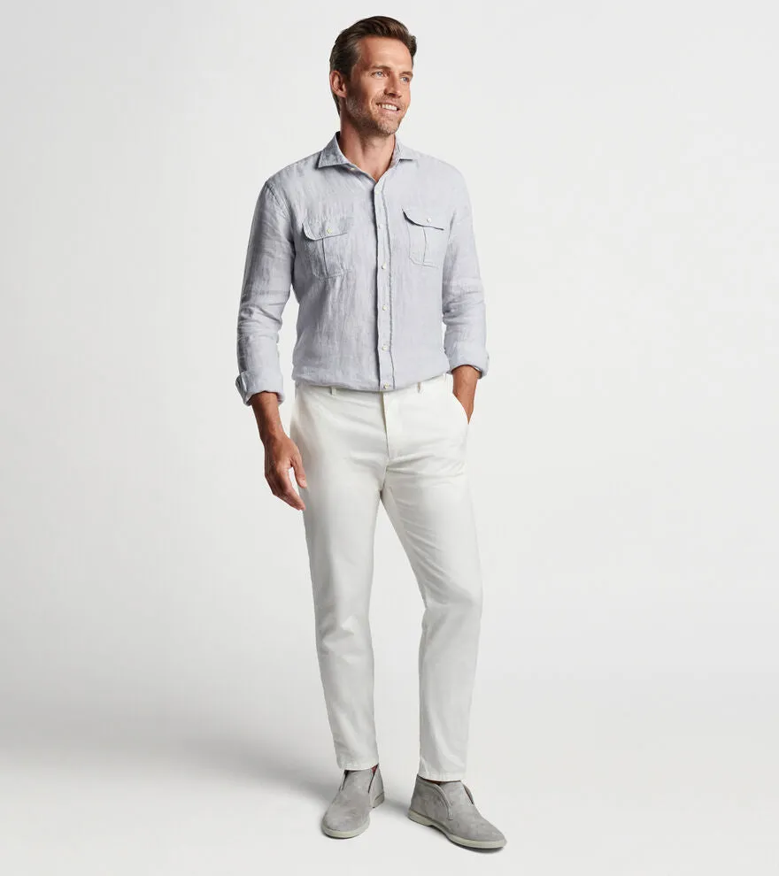 Lev Linen Sport Shirt in British Grey