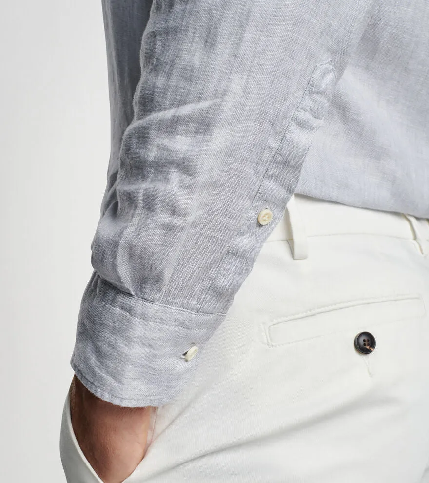 Lev Linen Sport Shirt in British Grey