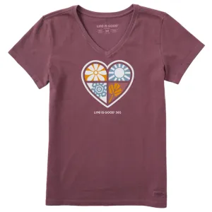 Life Is Good Women's Tee, Mahogany Brown (Size XL)