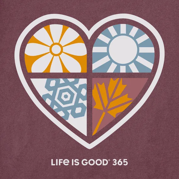 Life Is Good Women's Tee, Mahogany Brown (Size XL)
