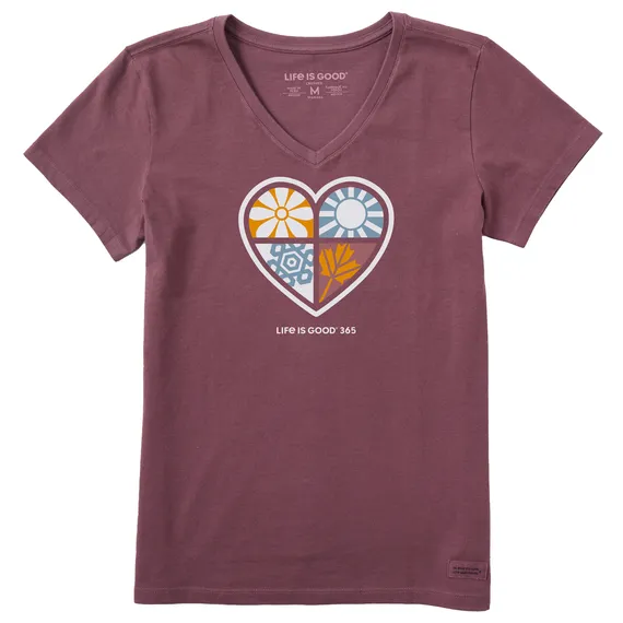 Life Is Good Women's Tee, Mahogany Brown (Size XL)