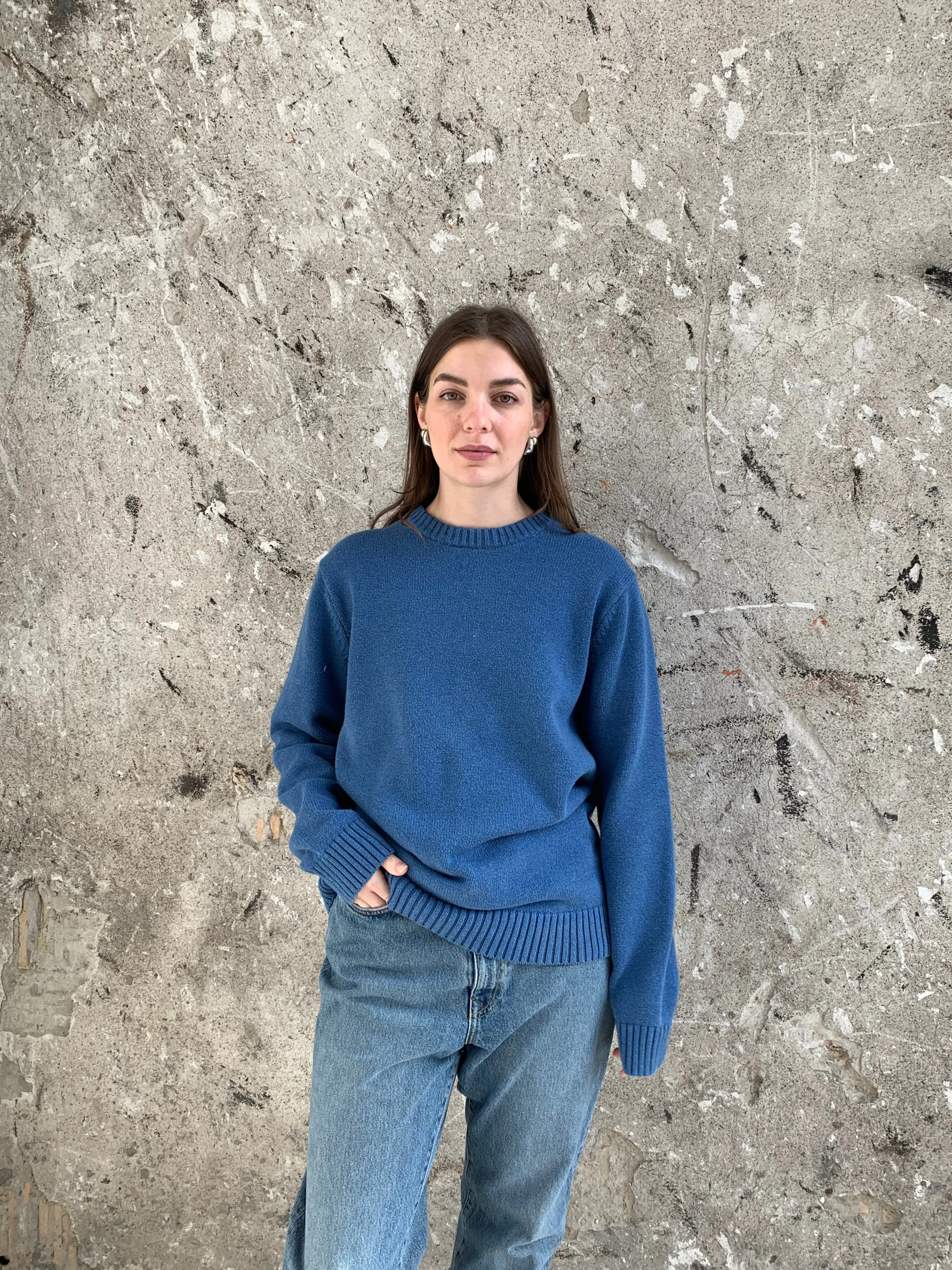 L.L.Bean cotton crewneck sweater