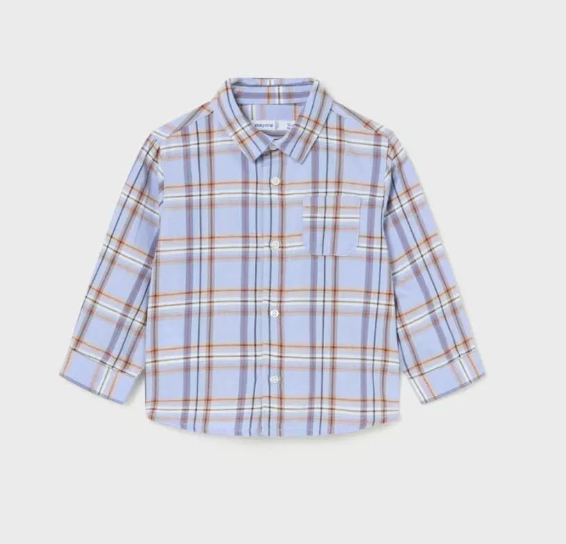 Mayoral Baby Boy Plaid Dress Shirt
