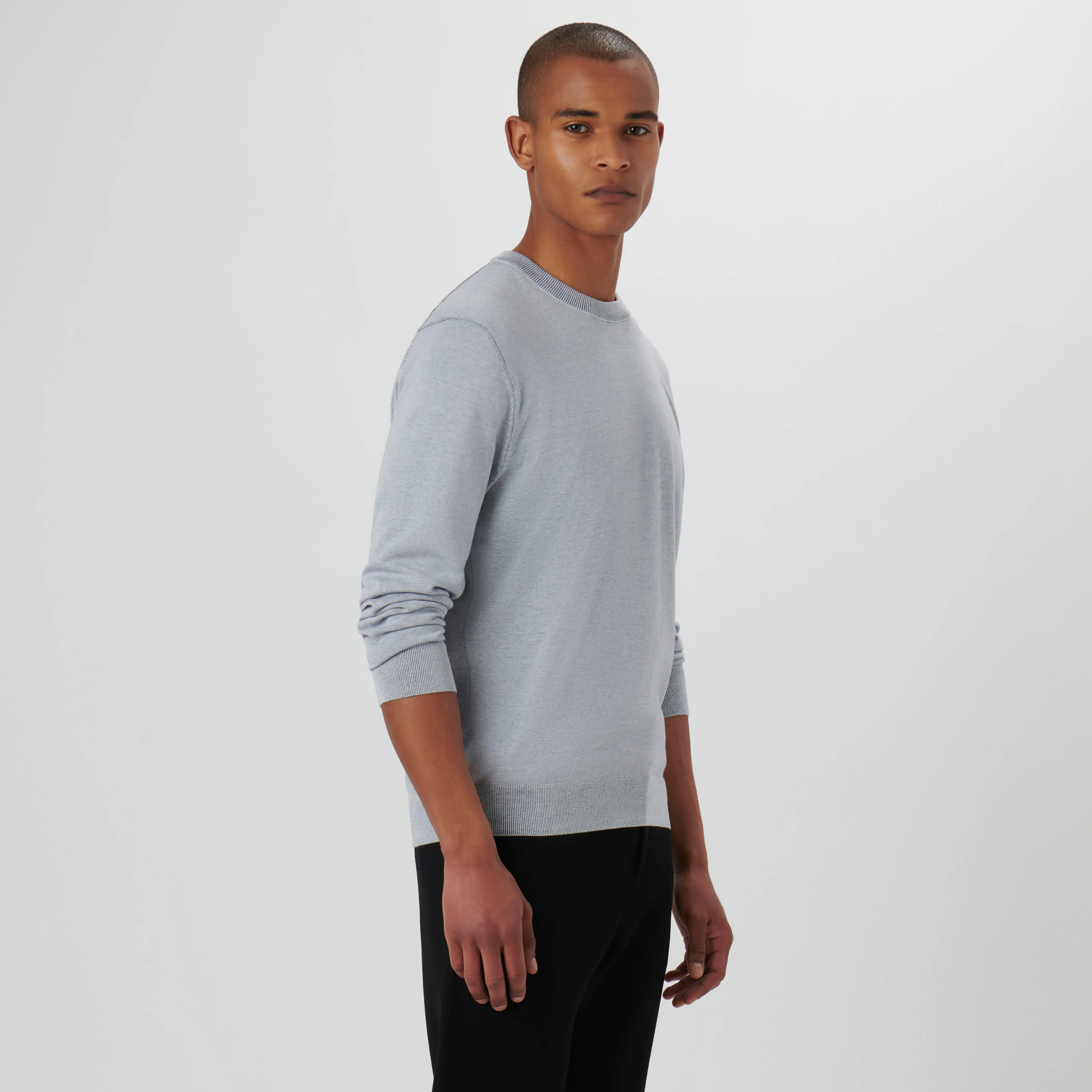 Melange Crew Neck Sweater