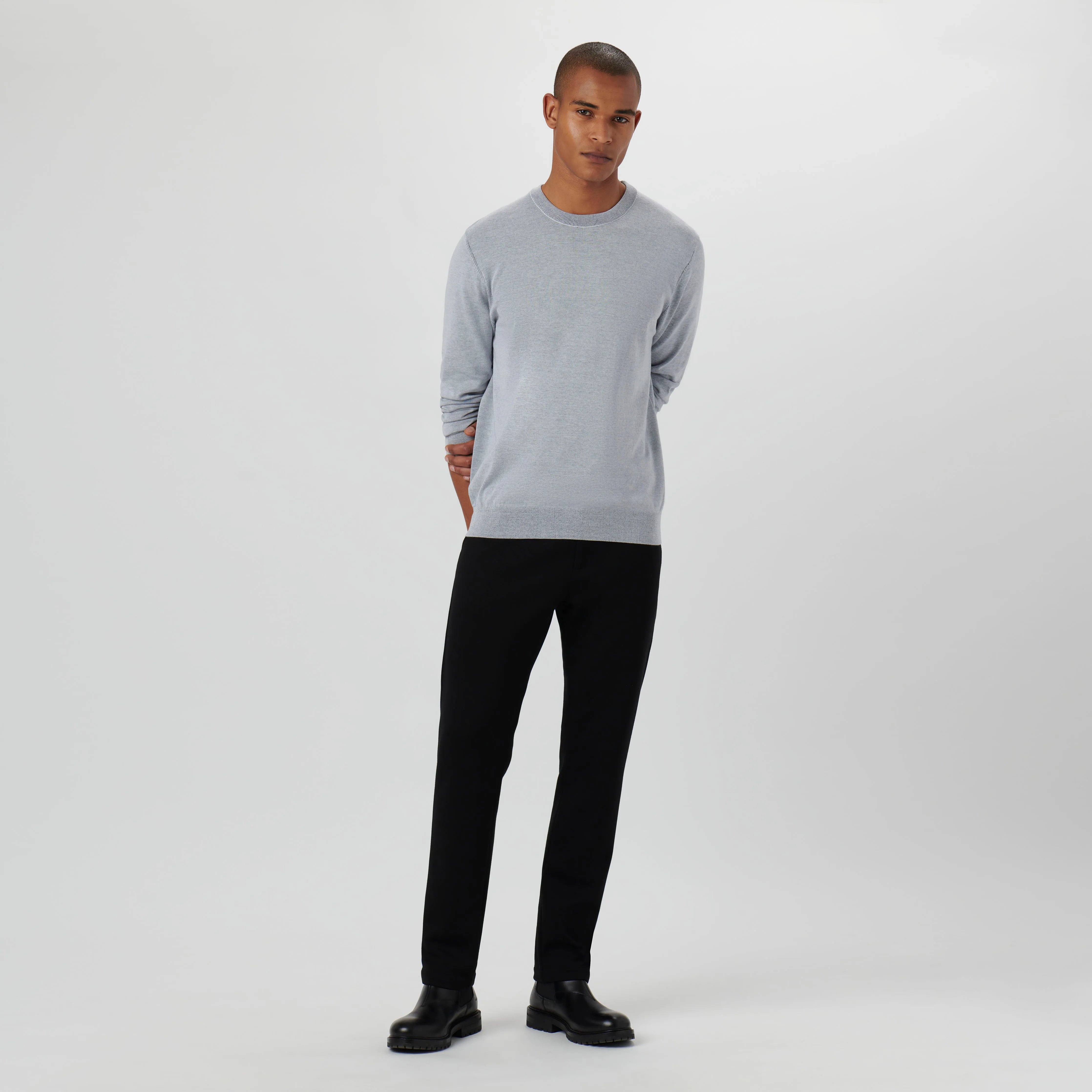 Melange Crew Neck Sweater