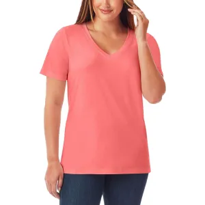 Member's Mark Womens Short Sleeve V-Neck T-Shirt Tee DLT4876S