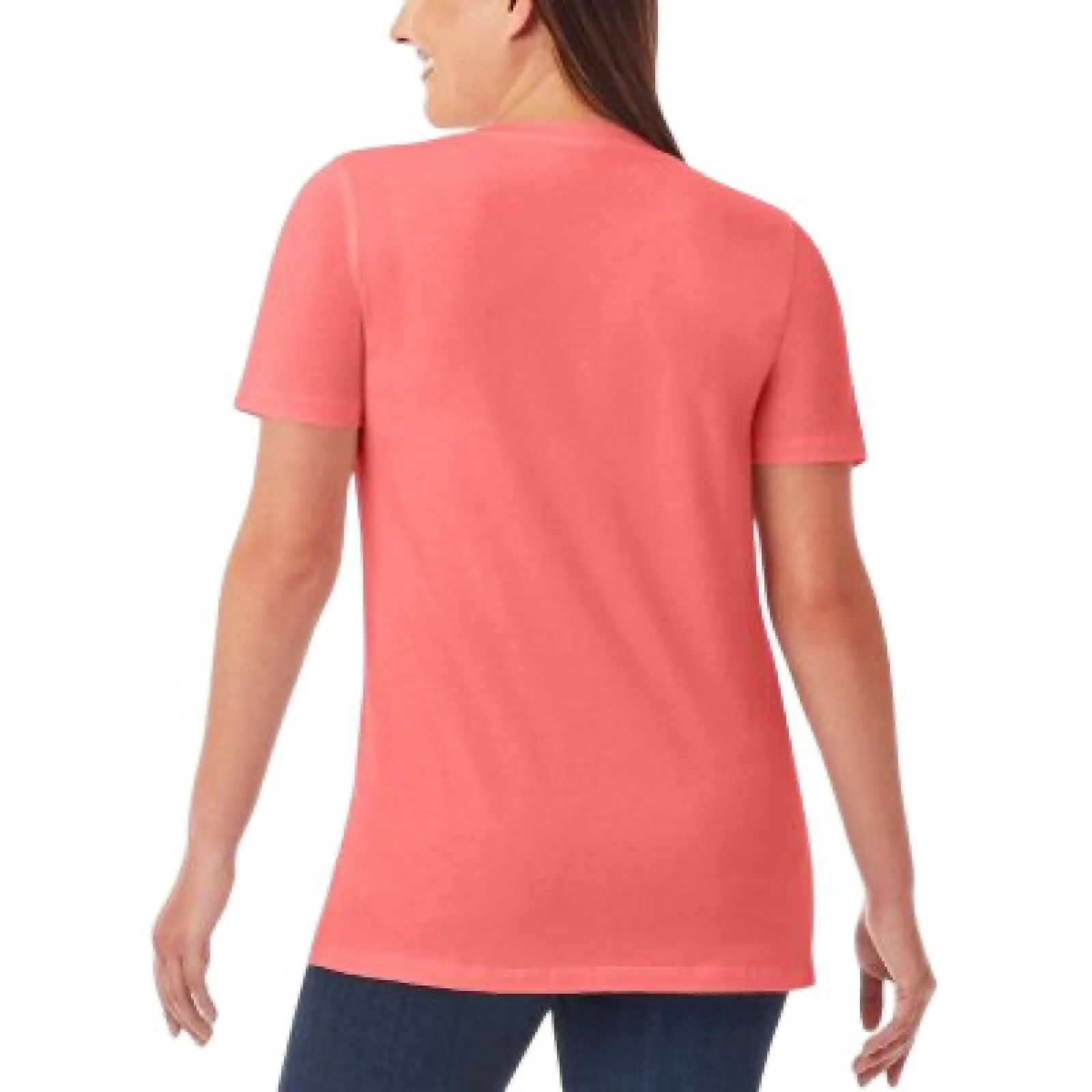 Member's Mark Womens Short Sleeve V-Neck T-Shirt Tee DLT4876S
