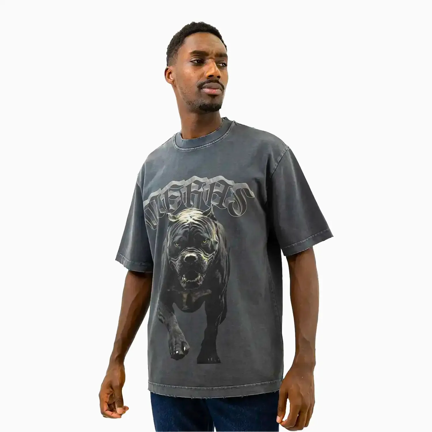 Men's Bull Dog Crew Neck T-Shirt