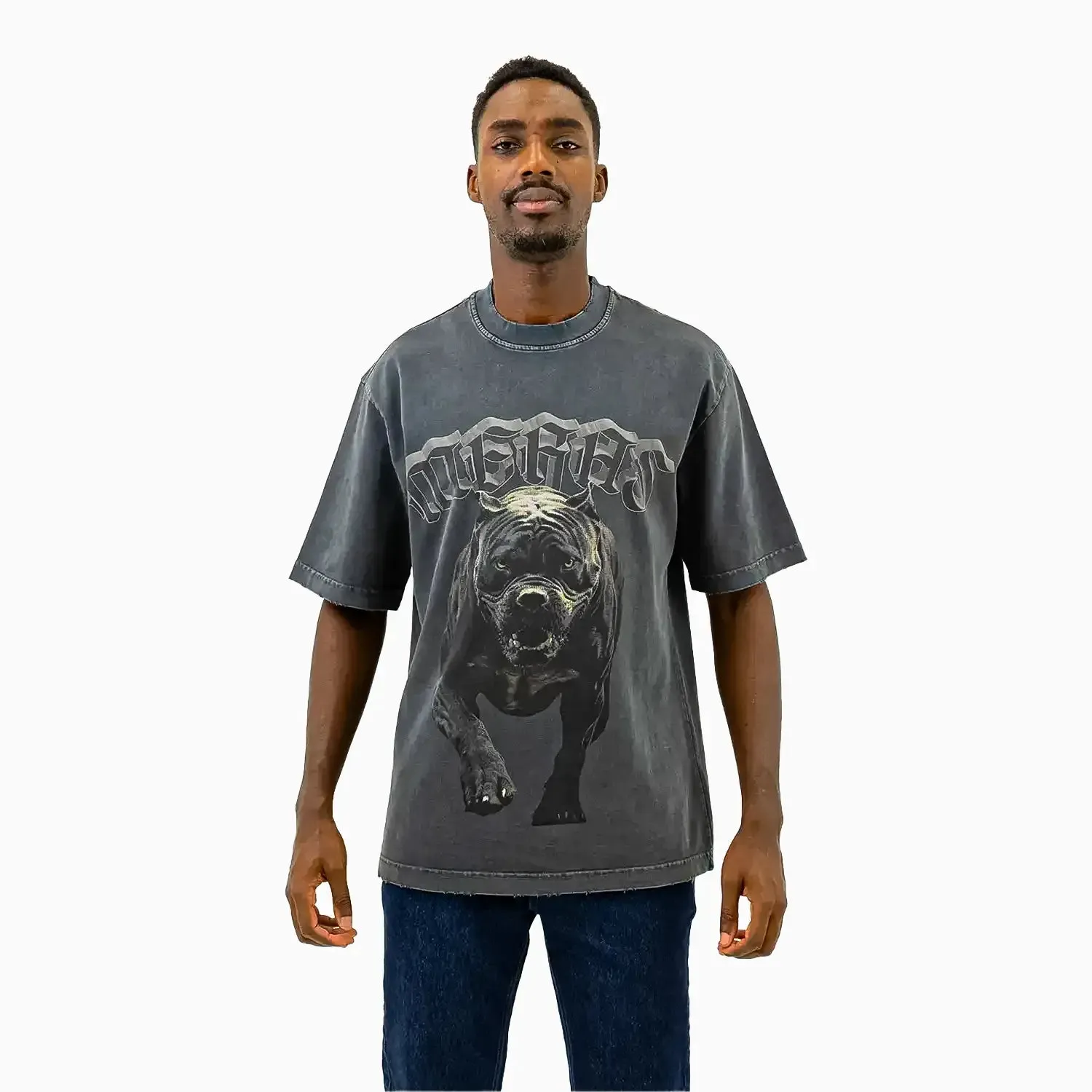 Men's Bull Dog Crew Neck T-Shirt