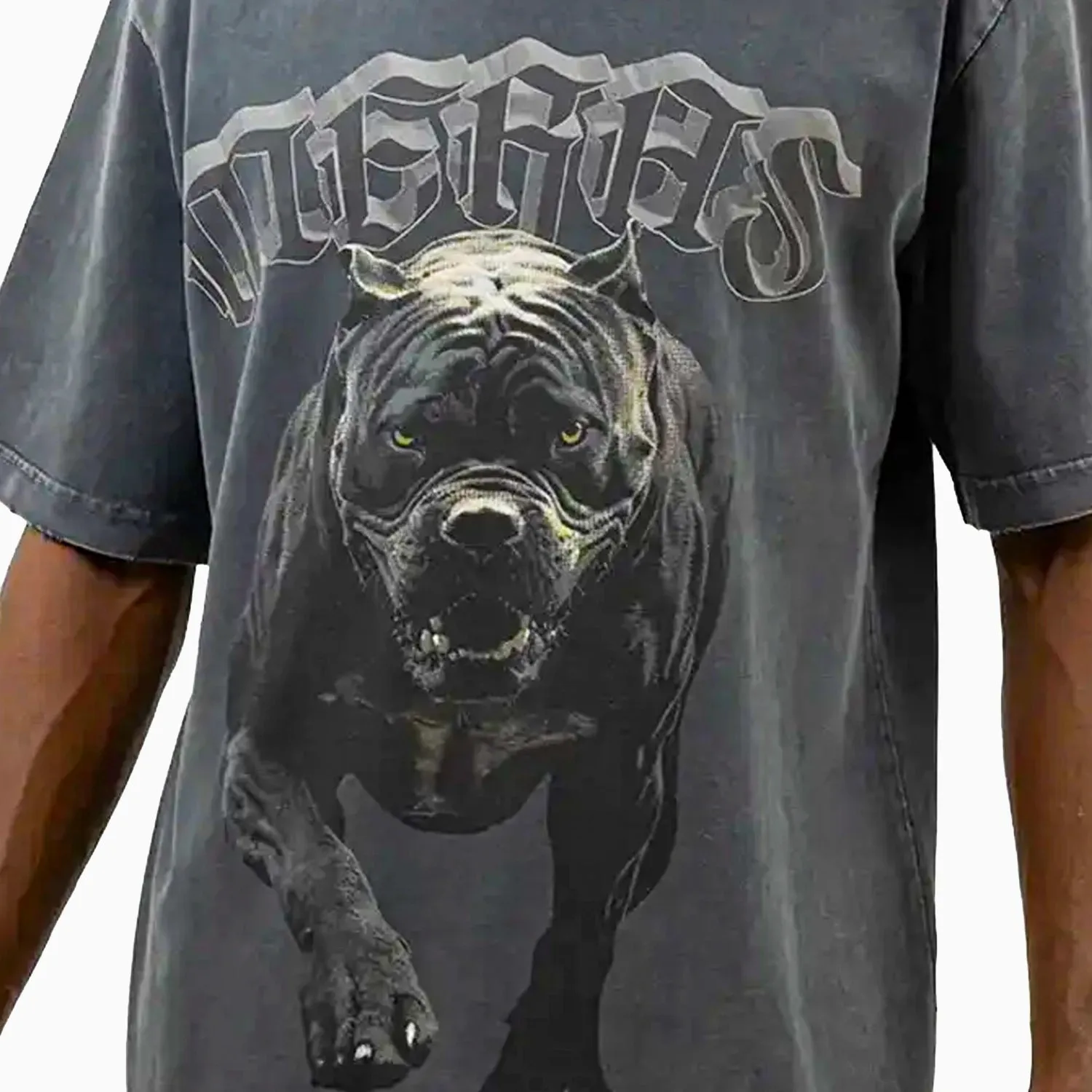 Men's Bull Dog Crew Neck T-Shirt