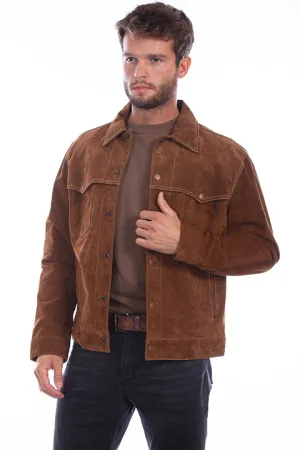 Men's Leather Jacket Collection: Scully Western Suede Jean Jacket