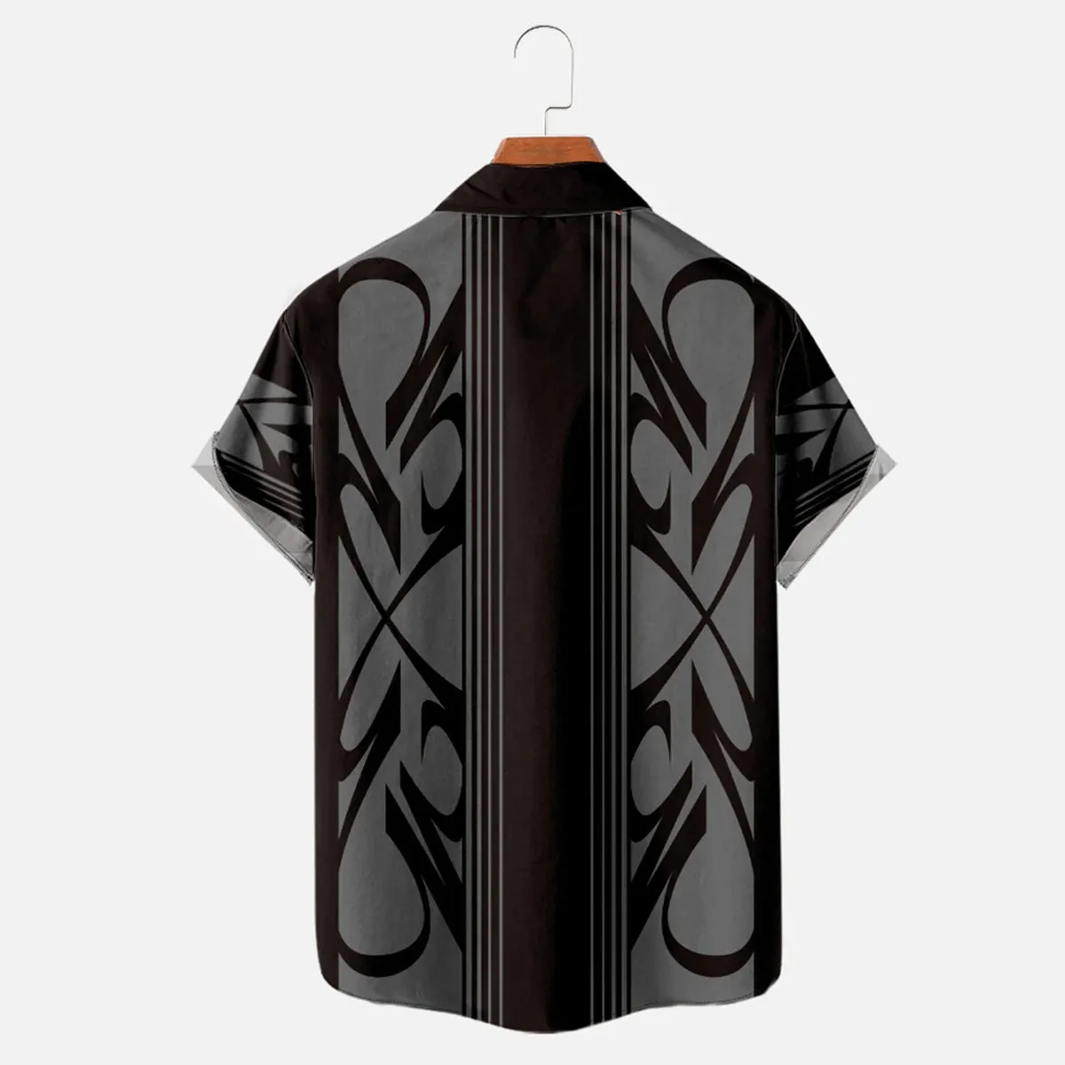 Men's Pinstripe Inspired Hot Rod Basic Every Day Short Sleeve Shirt