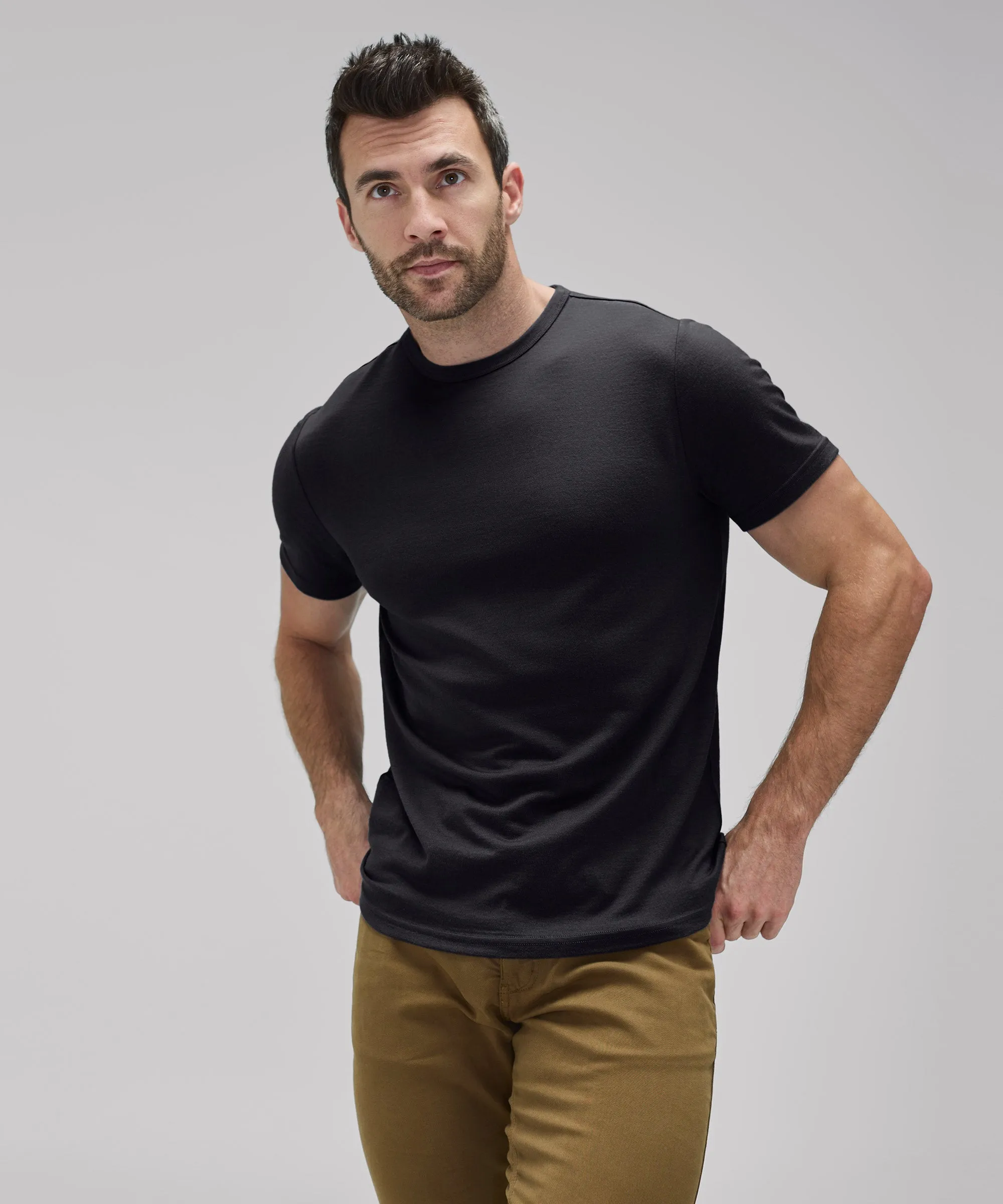 Men's Tall Merino Crew Neck T-Shirt