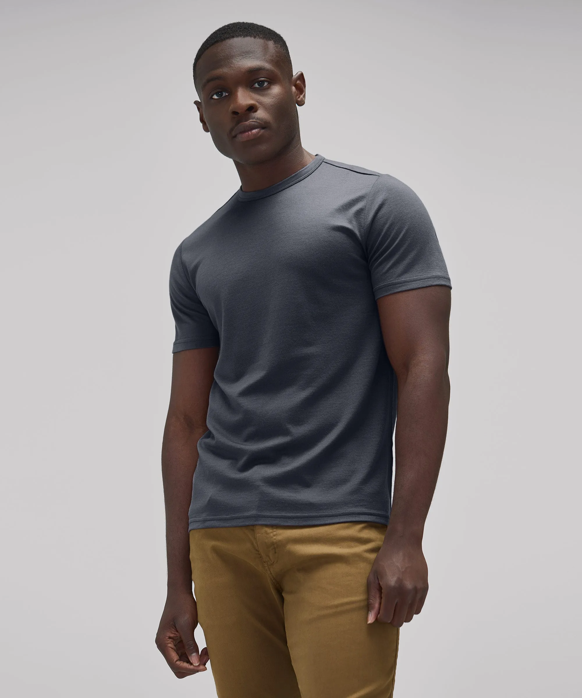Men's Tall Merino Crew Neck T-Shirt