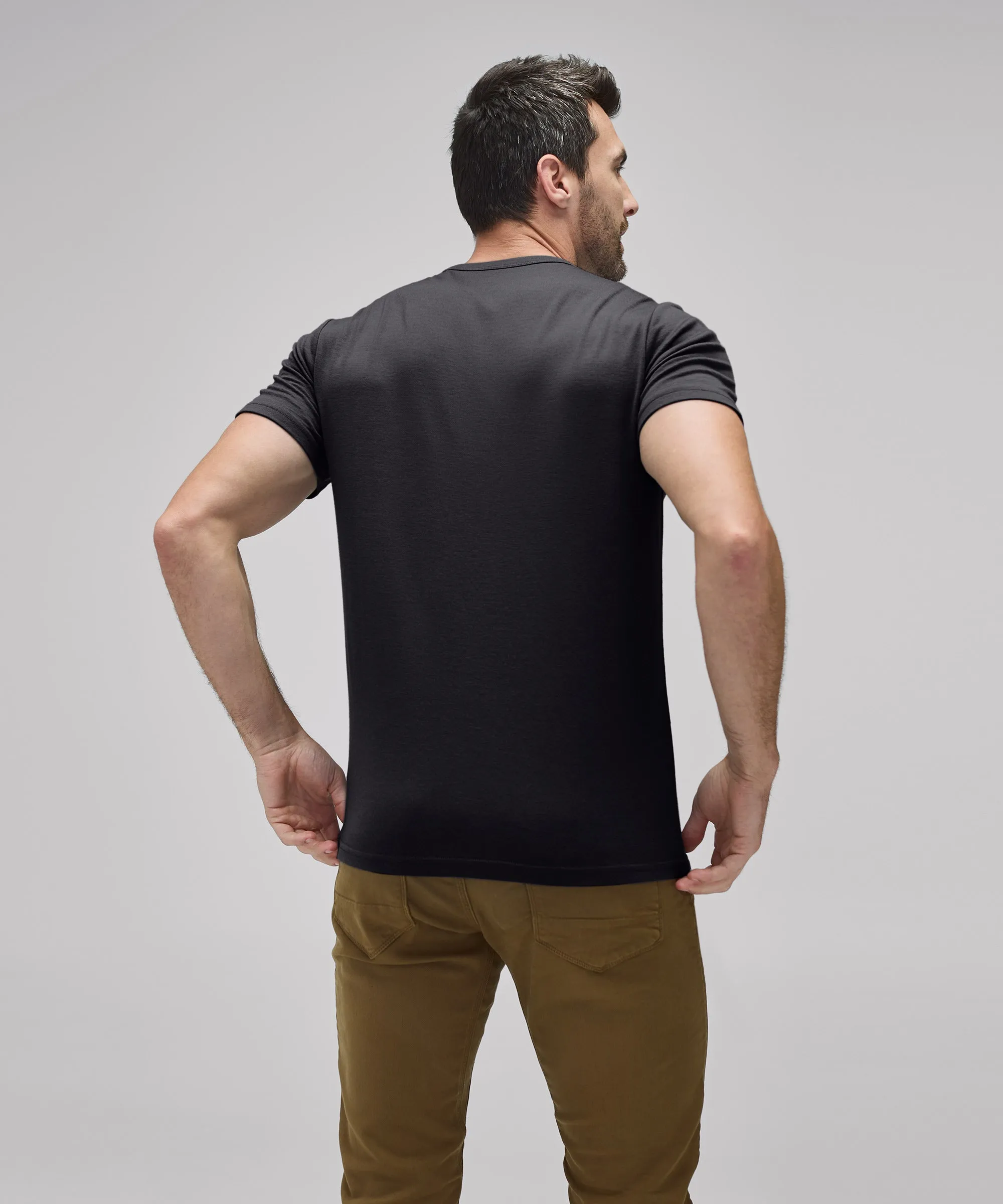 Men's Tall Merino Crew Neck T-Shirt