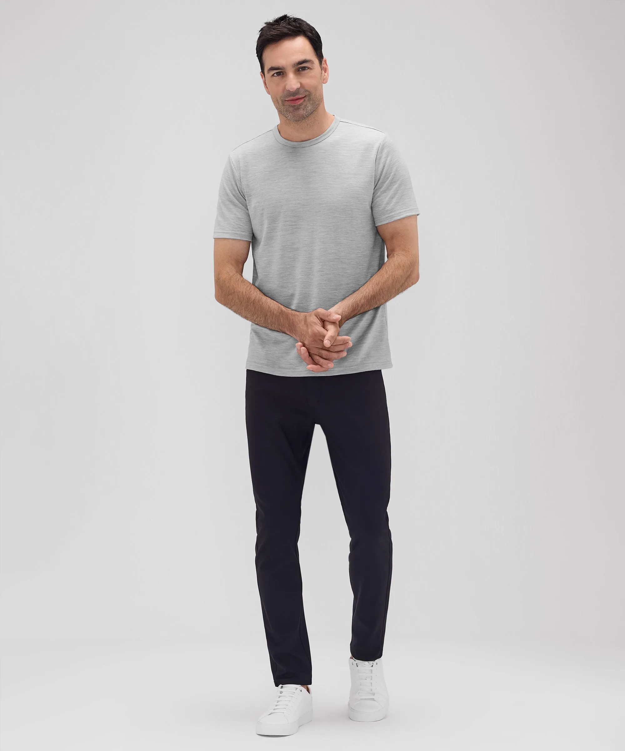 Men's Tall Merino Crew Neck T-Shirt