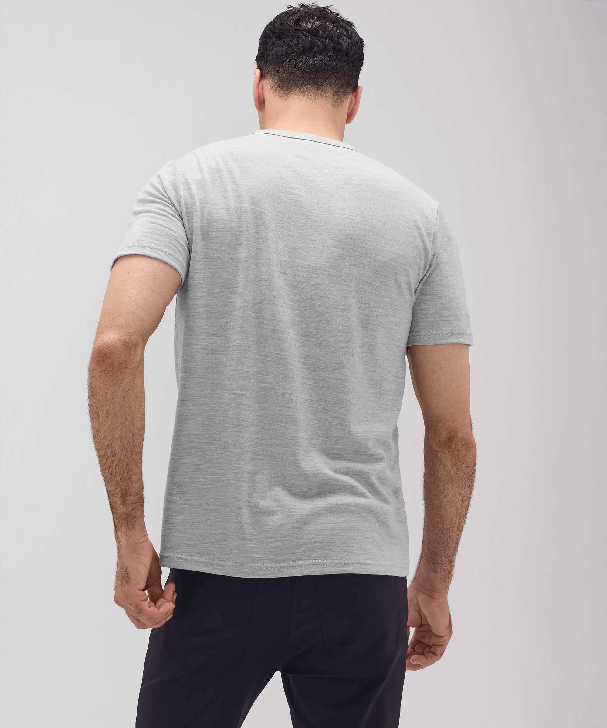 Men's Tall Merino Crew Neck T-Shirt