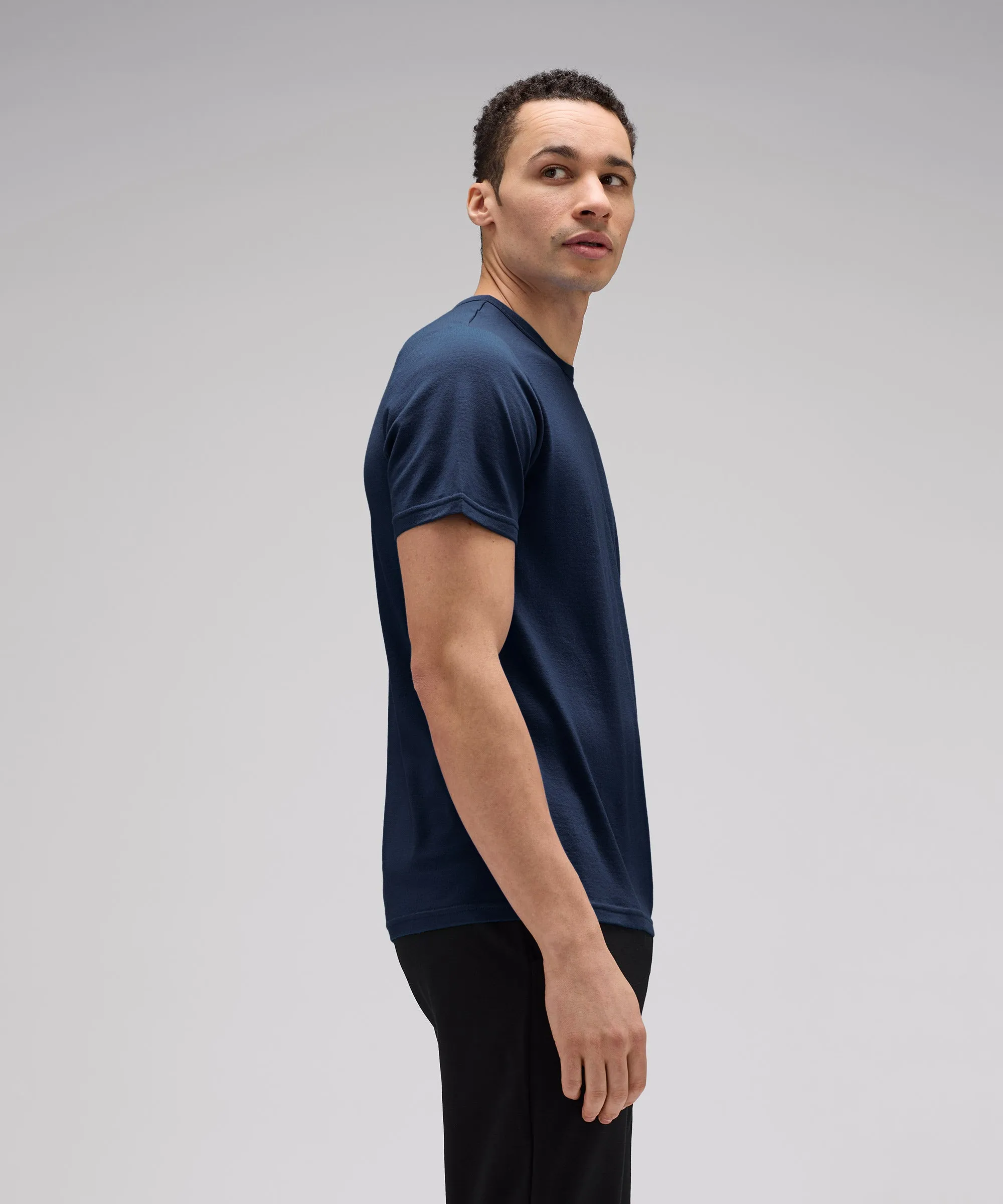 Men's Tall Merino Crew Neck T-Shirt
