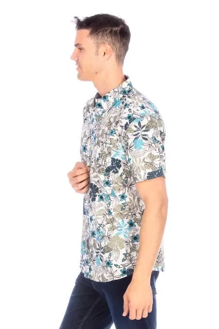 Men's Woven Printed Short Sleeve Hawaii Shirts