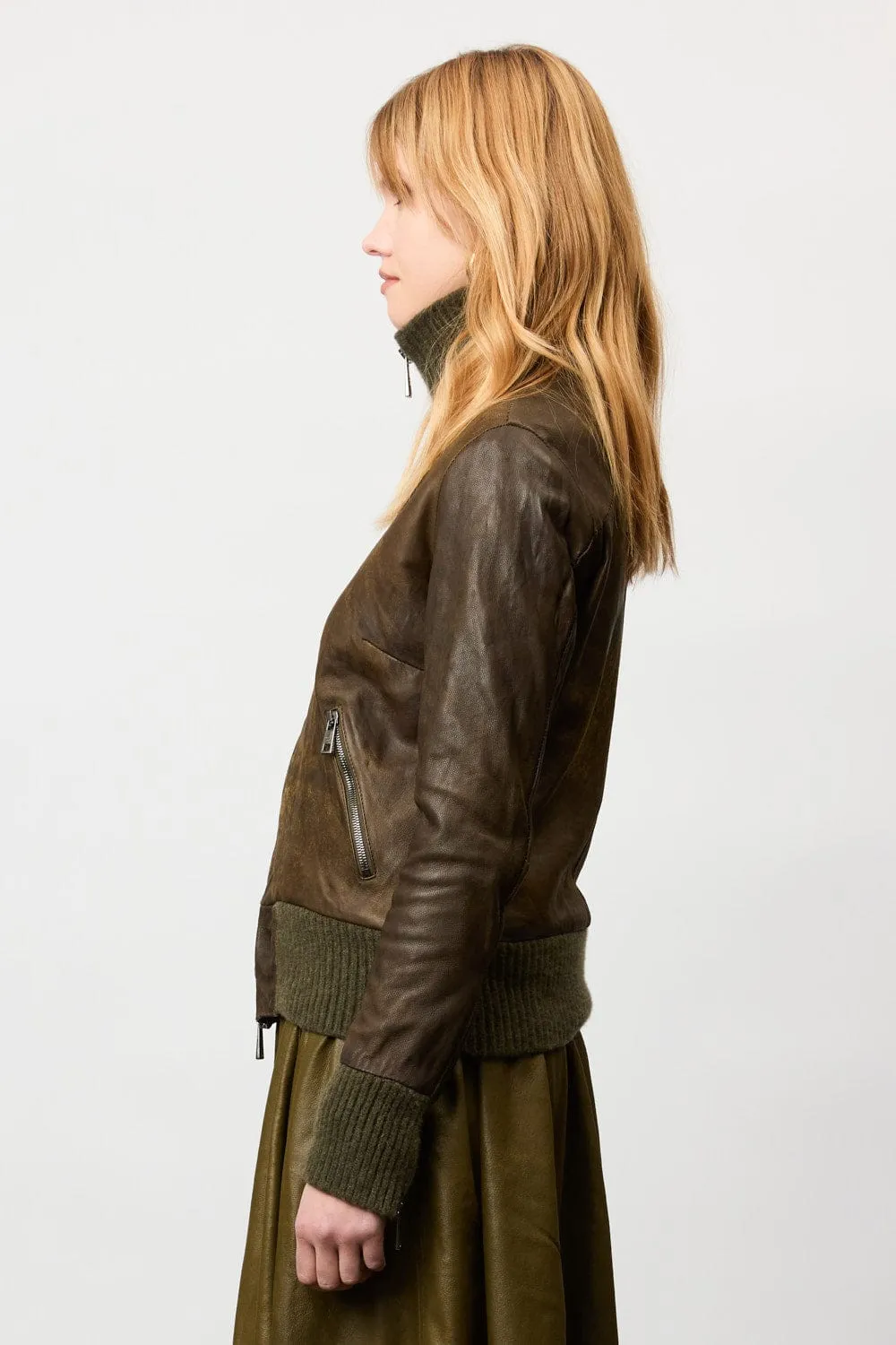 Military Leather Jacket