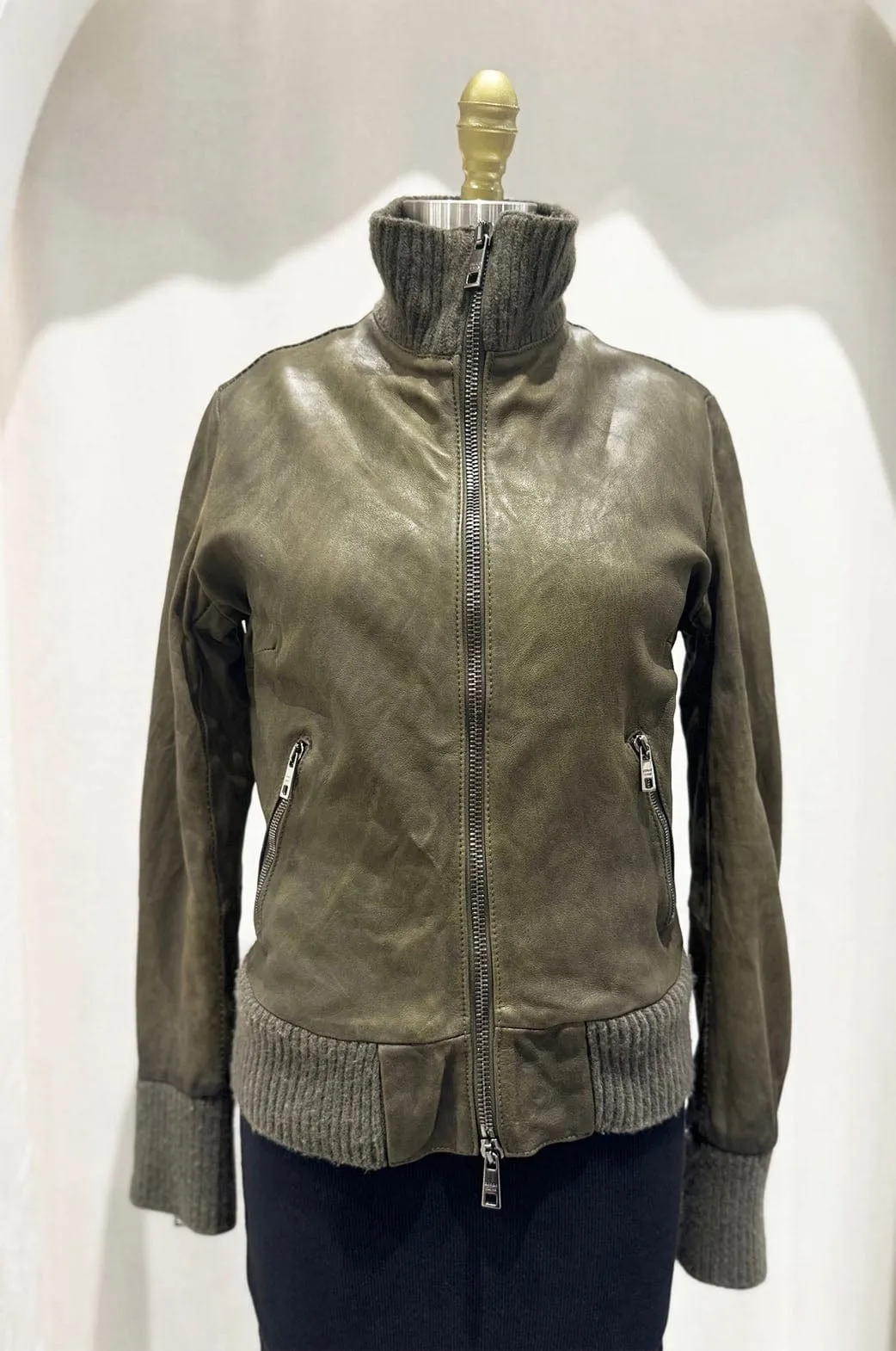 Military Leather Jacket