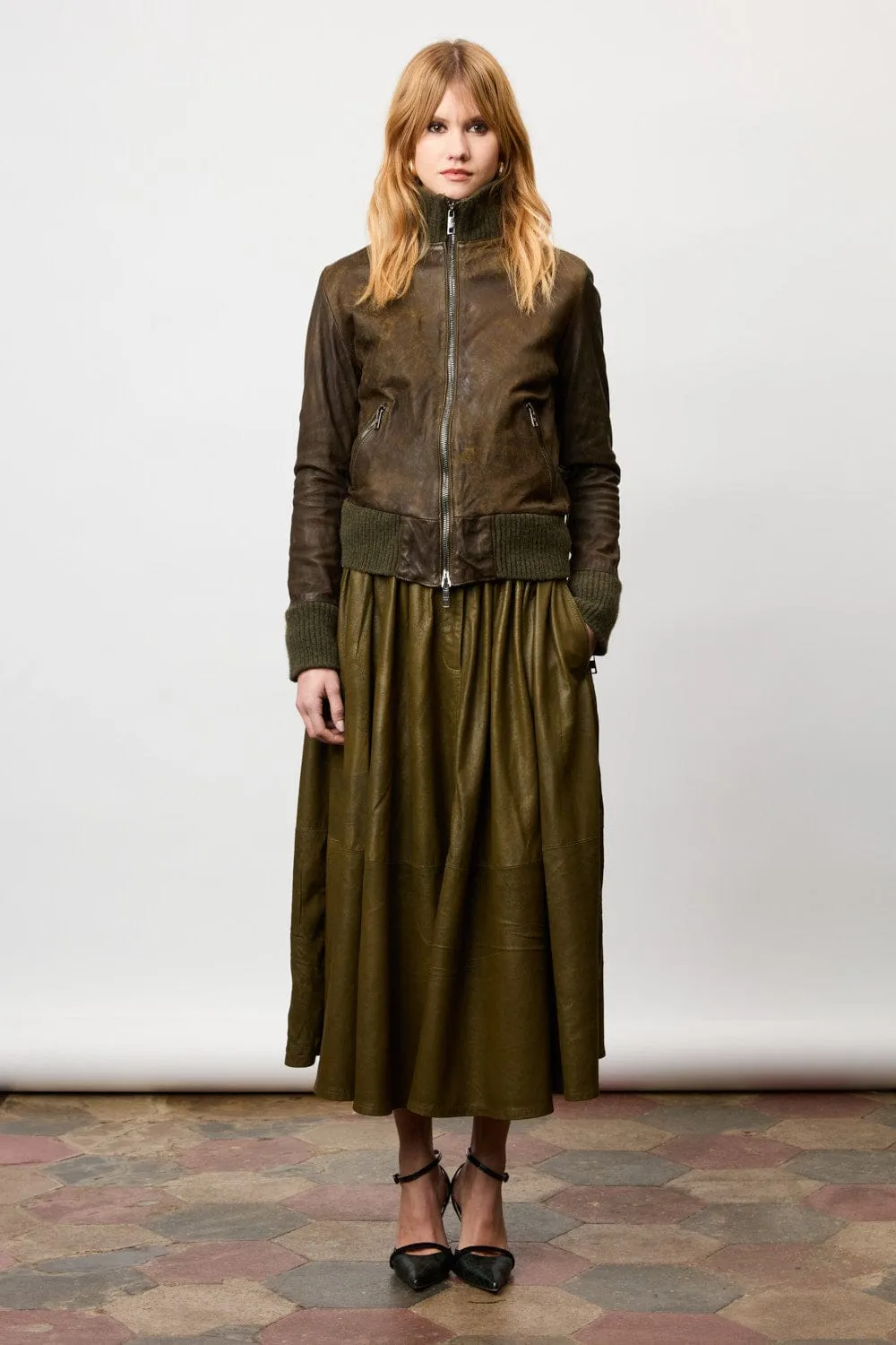Military Leather Jacket