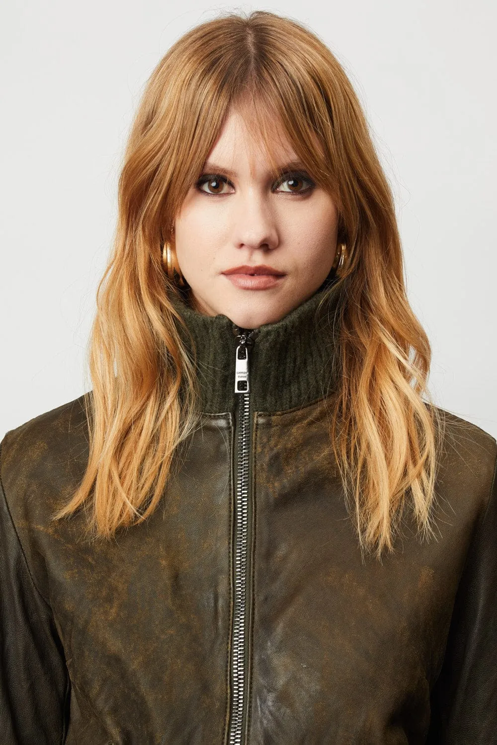 Military Leather Jacket