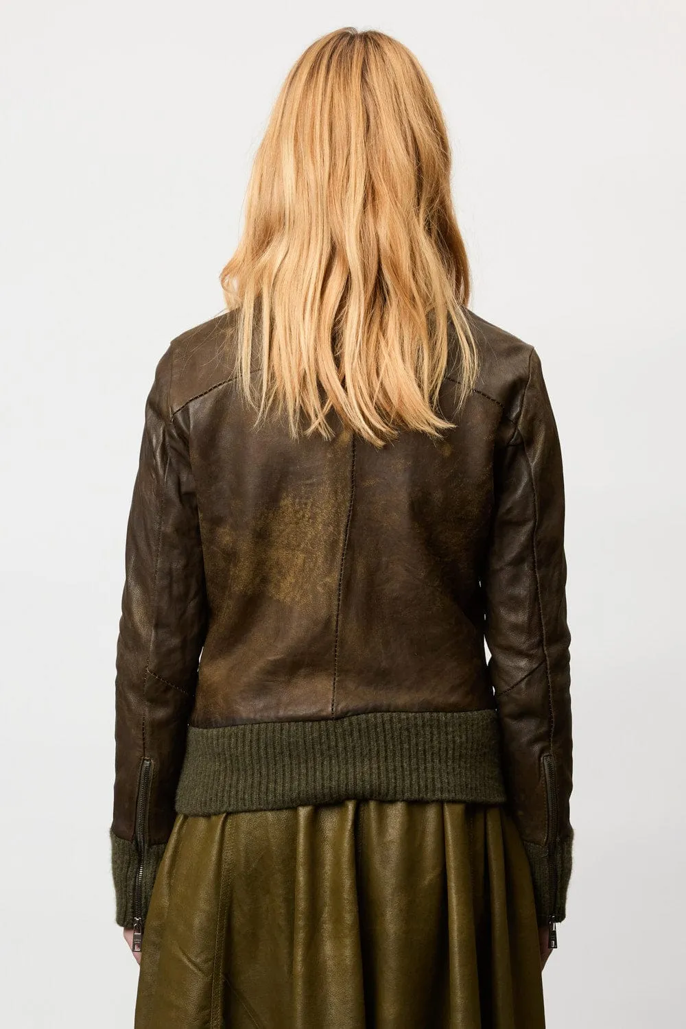 Military Leather Jacket