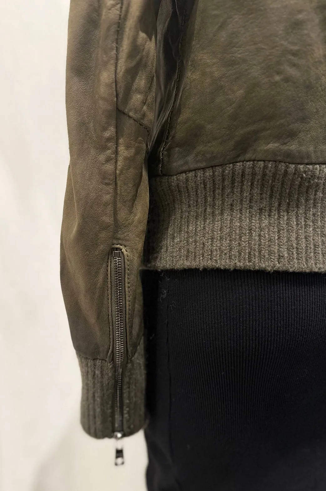 Military Leather Jacket