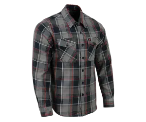 Milwaukee Plaid Red/Gray/Black Flannel CLOSEOUT