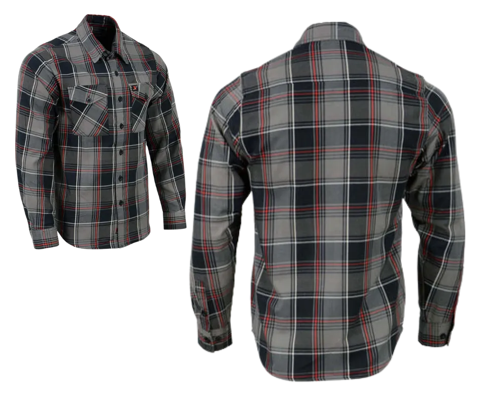 Milwaukee Plaid Red/Gray/Black Flannel CLOSEOUT