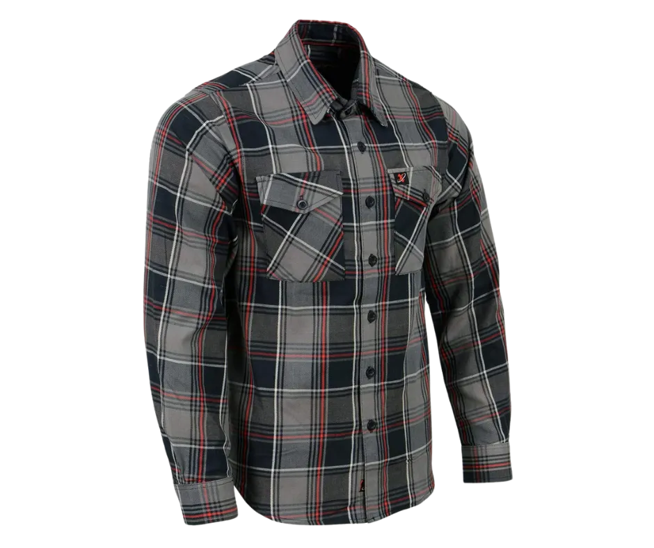 Milwaukee Plaid Red/Gray/Black Flannel CLOSEOUT