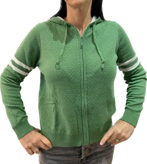 Minnie Rose Two Tone Mesh Zip Hoodie