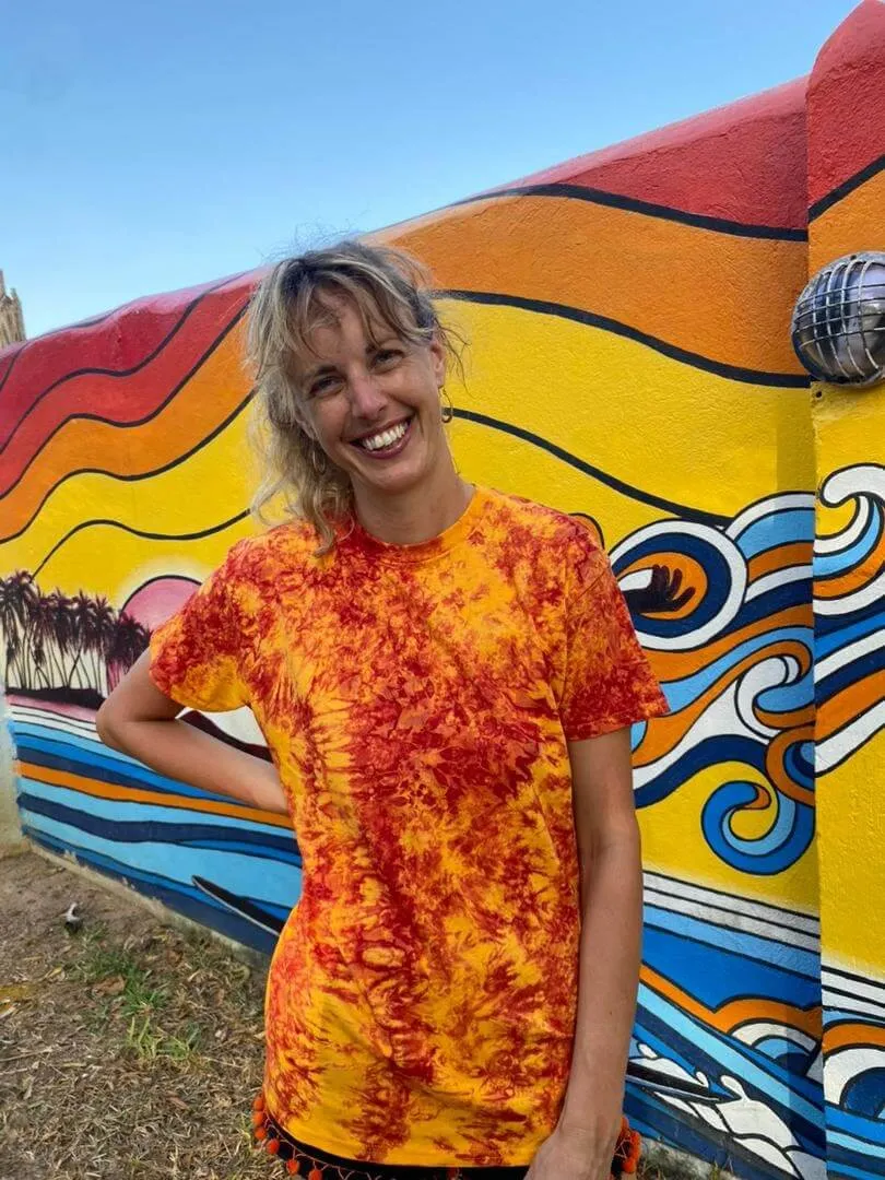 More Fyah Tie Dye Cotton T-Shirt