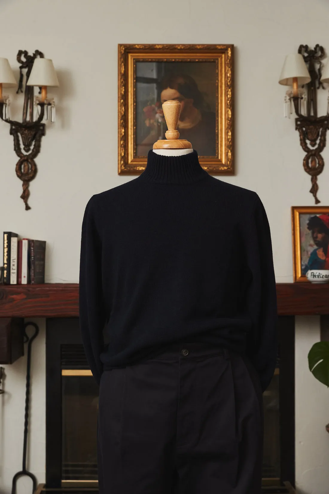 Mozzo Cashmere Mock Neck