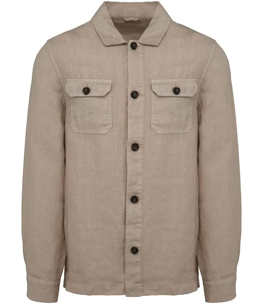 Native Spirit  Linen Washed Overshirt