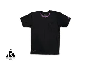 Neck Logo Tee "Black/Purple"