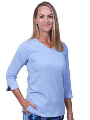Nicole V-Neck Top Peri