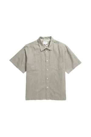 Norse Projects - Ivan Relaxed Cotton Linen SS Shirt - Ivy Green