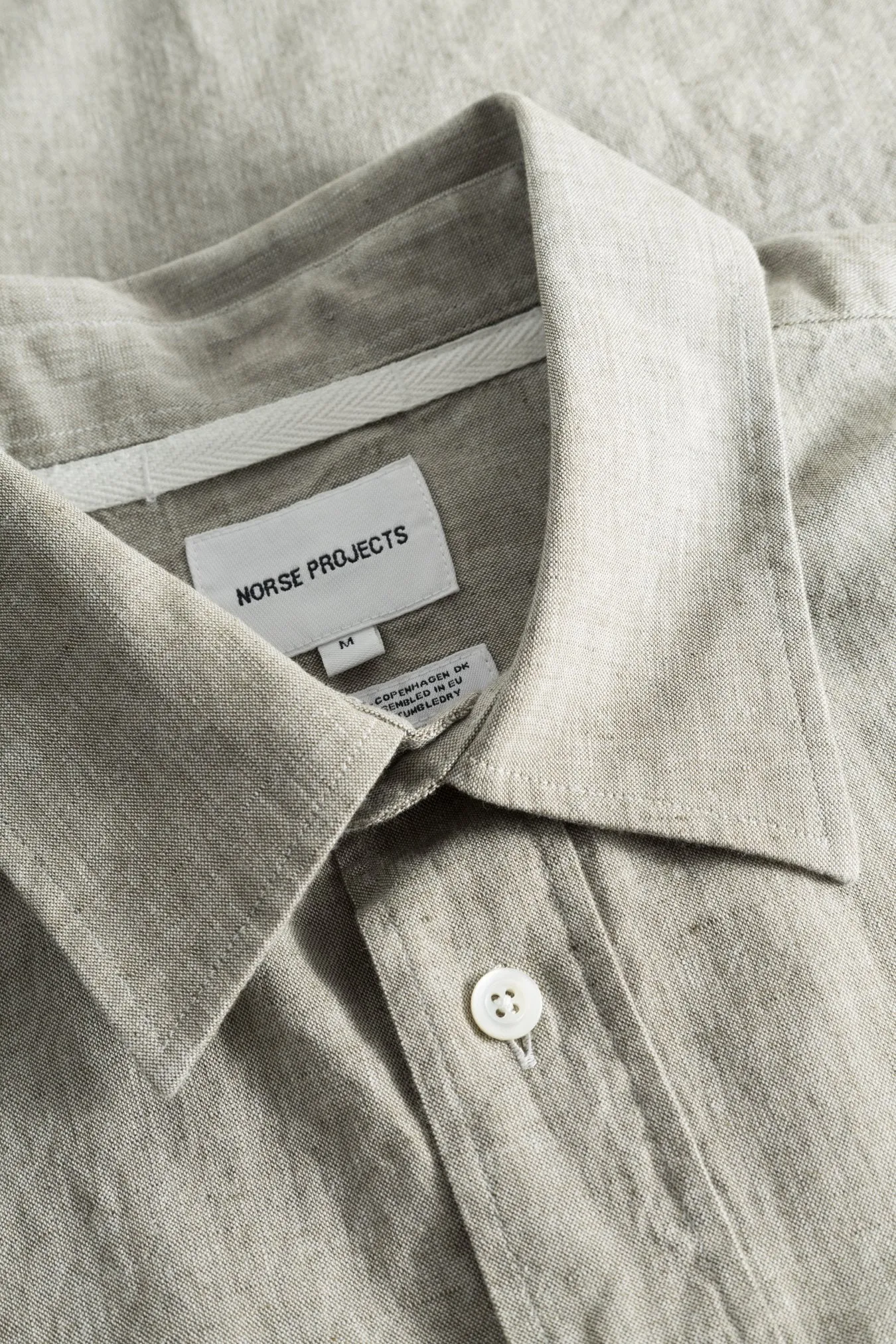 Norse Projects - Ivan Relaxed Cotton Linen SS Shirt - Ivy Green