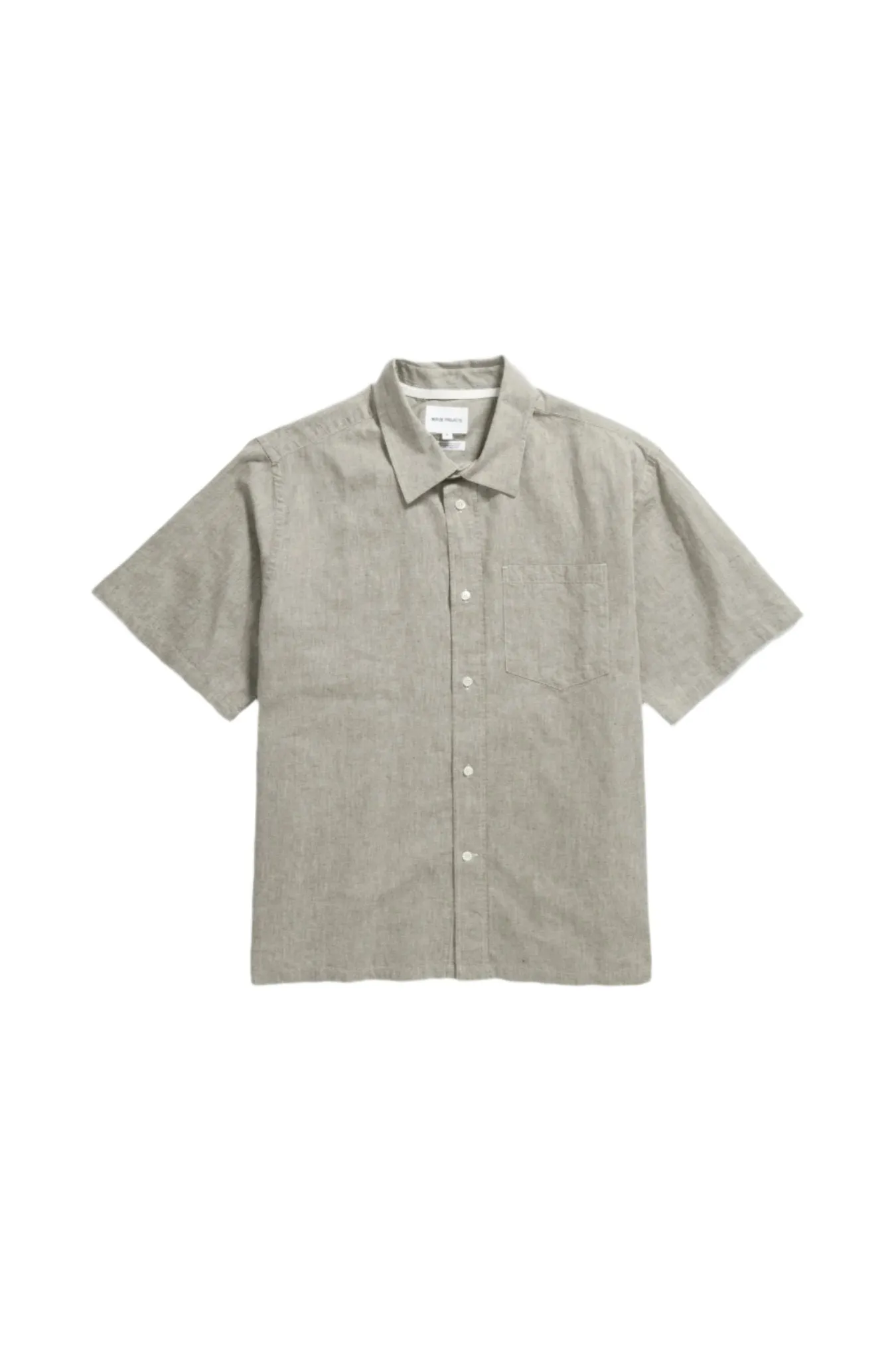 Norse Projects - Ivan Relaxed Cotton Linen SS Shirt - Ivy Green