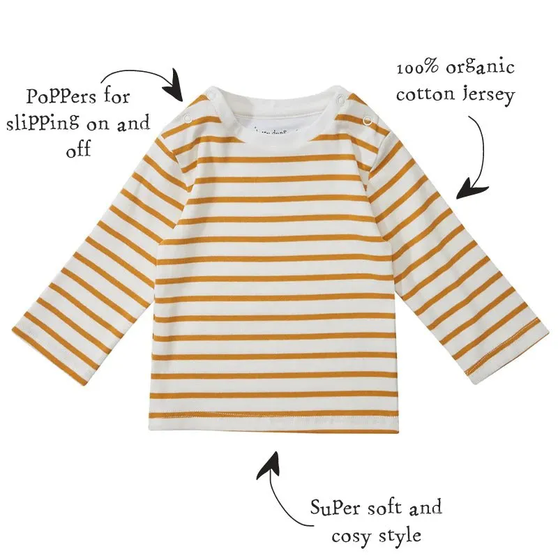Ochre Breton Stripe Top